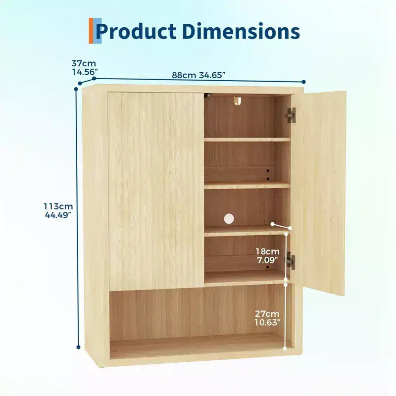 Multi-Tier Shoe Cabinet with Adjustable Shelves and Fluted Doors, MDF, 34.65"W x 14.56"D x 44.49"H, Holds 20 Pairs