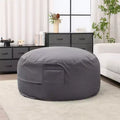 Bean Bag Chair with Removable Washable Cover, Side Pockets & Carry Handles, Oversized Foam Lounger
