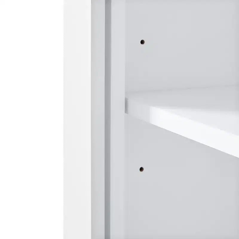 Freestanding Tall Bathroom Storage Cabinet with Double Doors and Drawer, MDF, 31"W x 16"D x 69"H
