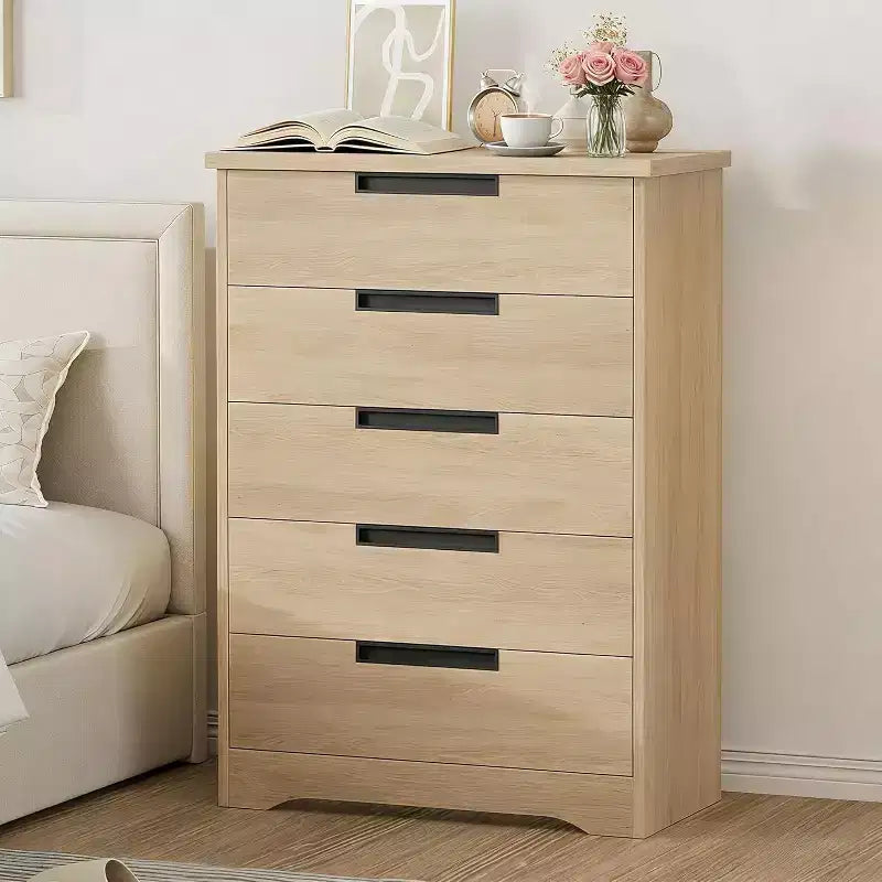 Nightstand with Charging Station, 2 Drawers and Open Shelf, 19.7"W x 15.7"D x 23.6"H, Holds up to 66 lbs
