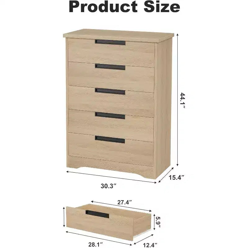 Nightstand with Charging Station, 2 Drawers and Open Shelf, 19.7"W x 15.7"D x 23.6"H, Holds up to 66 lbs