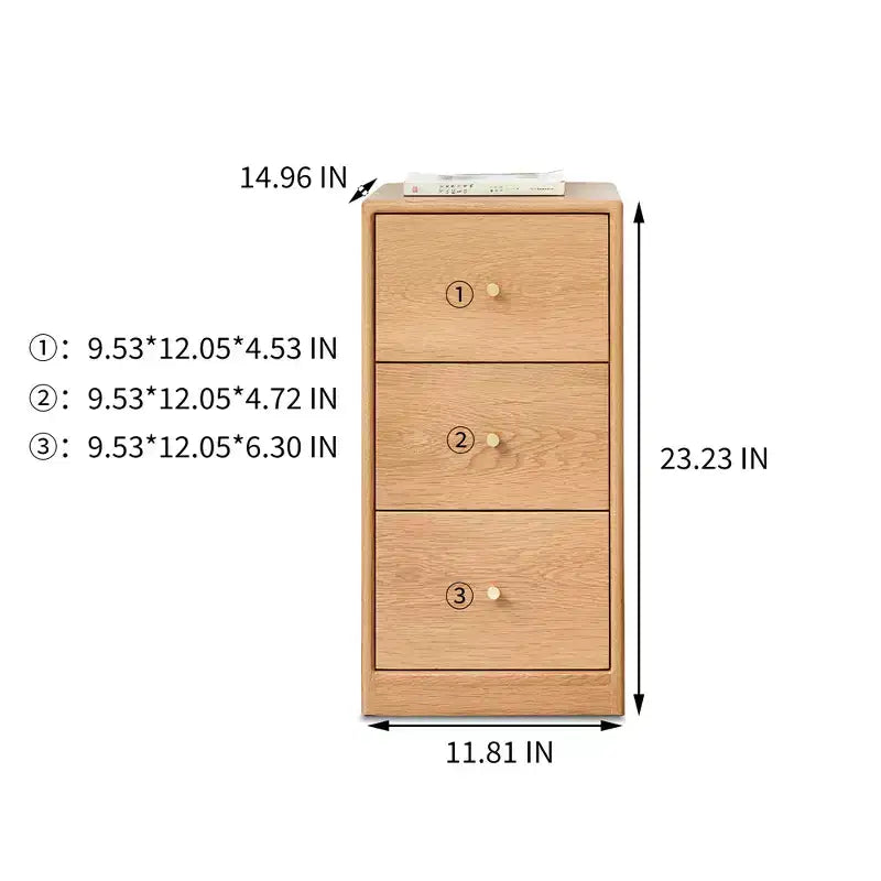 Small Dresser with 3 or 4 Drawers, Solid Wood Sliding Rail, Narrow Design for Bedroom or Hallway