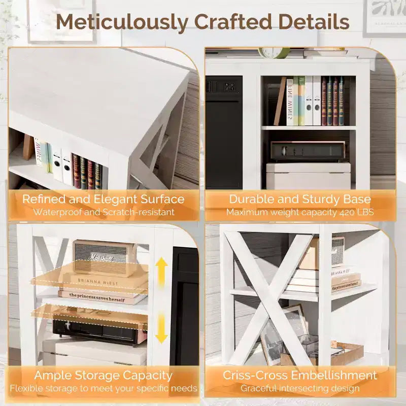 TV Stand with 18" Electric Fireplace for TVs up to 70", Farmhouse Style, 58.66"W x 15.75"D x 23.62"H