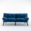 Divano letto pieghevole convertibile blu navy 70.87 con braccioli regolabili