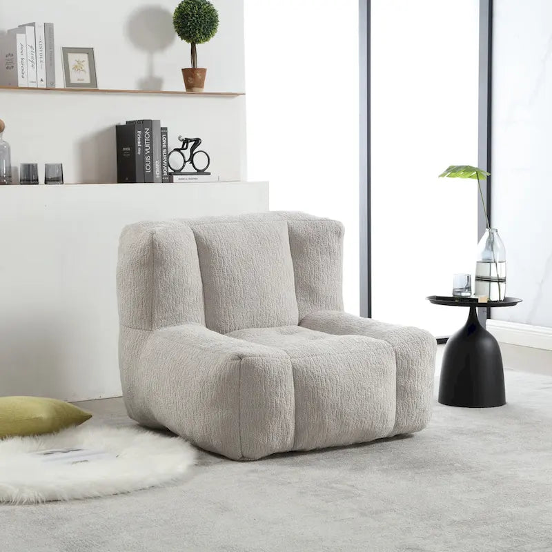 Poltrona pigra super morbida con memory foam e poggiapiedi
