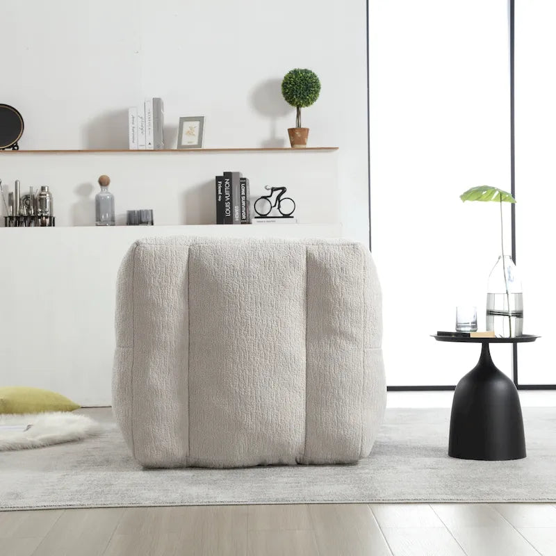 Poltrona pigra super morbida con memory foam e poggiapiedi