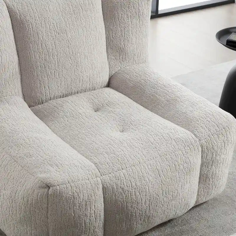 Poltrona pigra super morbida con memory foam e poggiapiedi