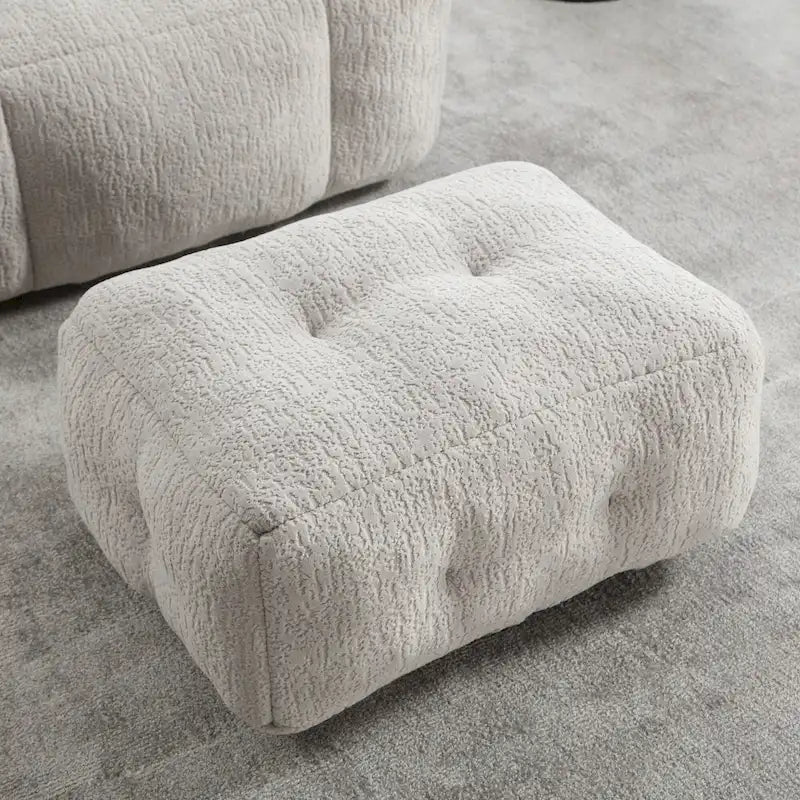 Poltrona pigra super morbida con memory foam e poggiapiedi