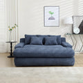Divano pigro a 2 posti in ciniglia con 5 cuscini per lo schienale