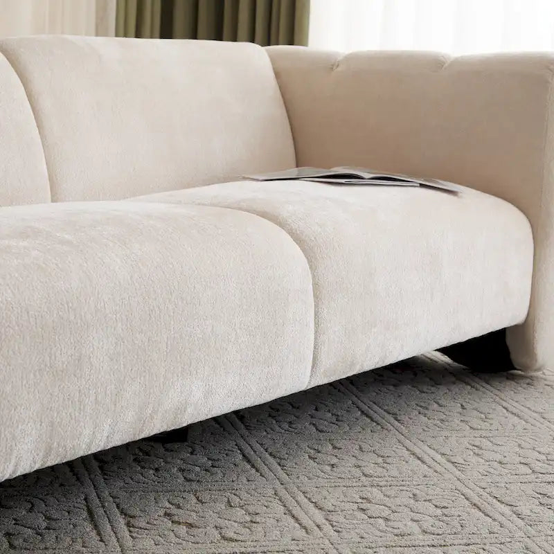 Christopher Knight Home - Divano a 3 posti Tonson 83 con design a onda