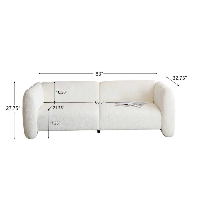 Christopher Knight Home - Divano a 3 posti Tonson 83 con design a onda