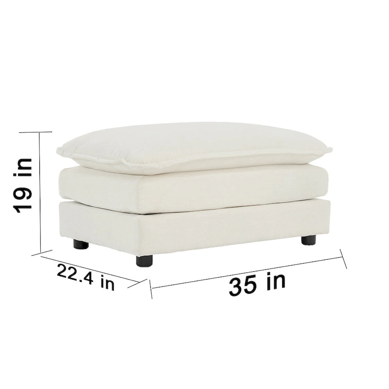 GDFStudio - Fiona Chenille Single Seat Sofa with Modular Flexibility and Plush Comfort