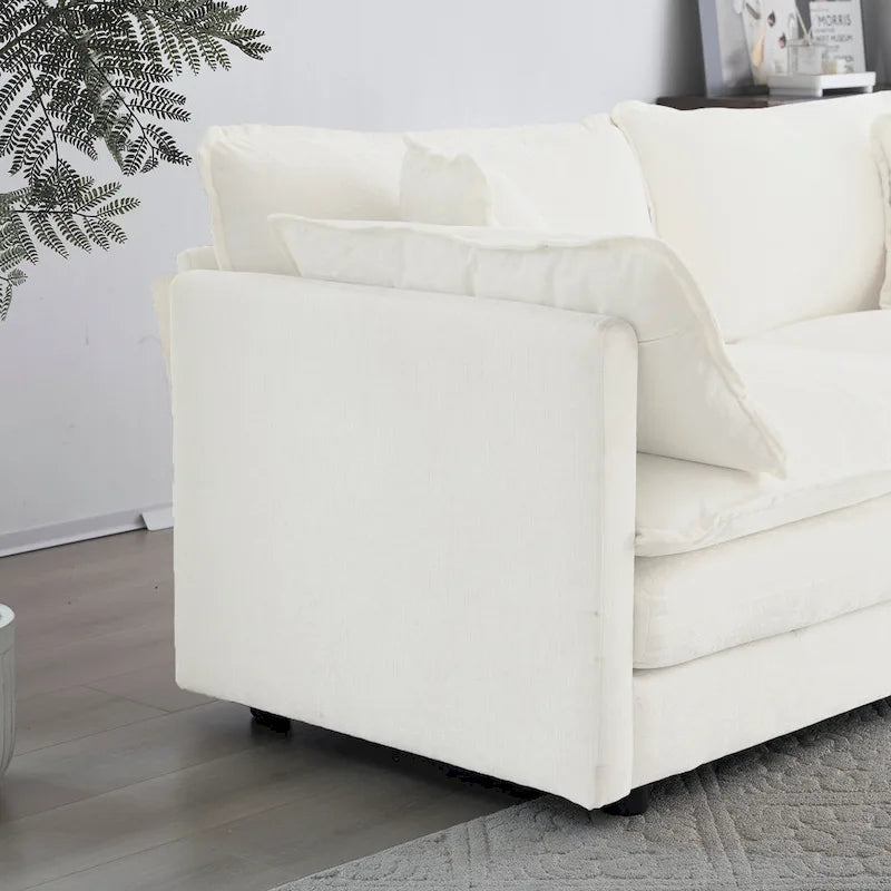 GDFStudio - Fiona Chenille Single Seat Sofa with Modular Flexibility and Plush Comfort