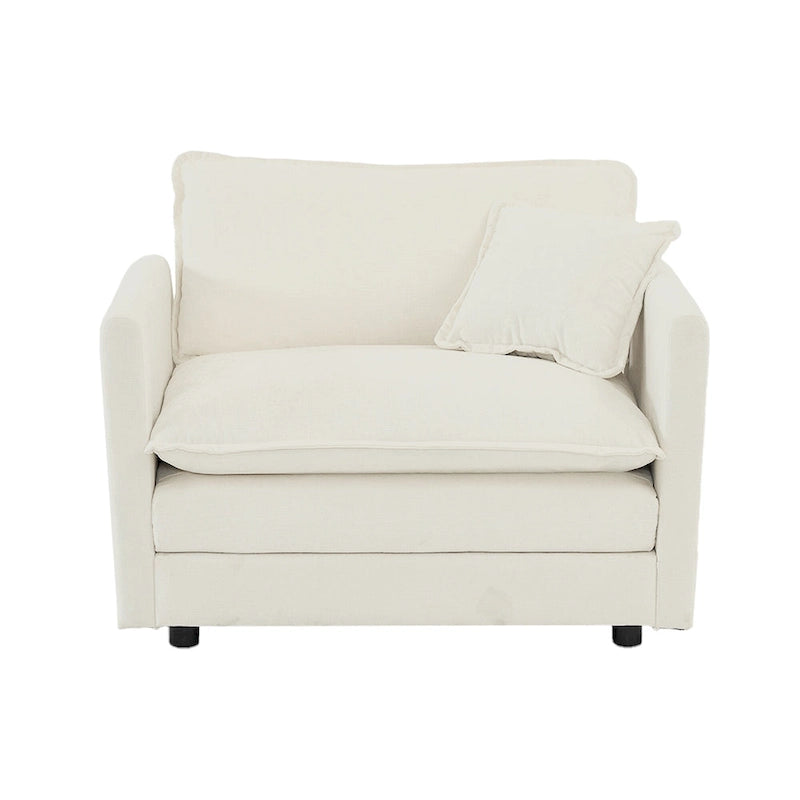 GDFStudio - Fiona Chenille Single Seat Sofa with Modular Flexibility and Plush Comfort