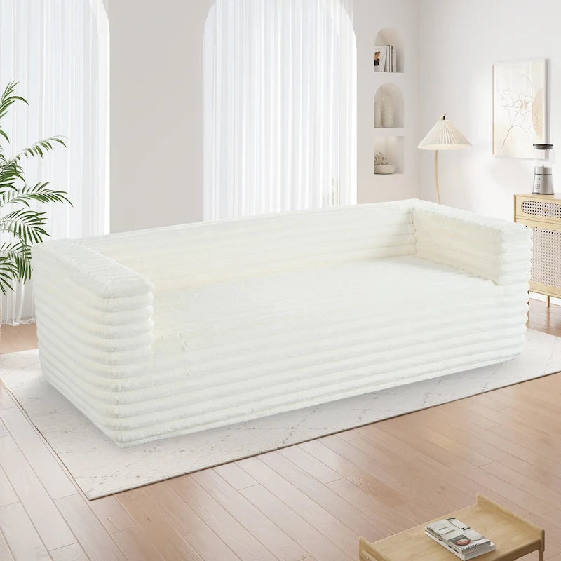Christopher Knight Home - Jonathan luxueus zachte moderne corduroybank voor 3 personen