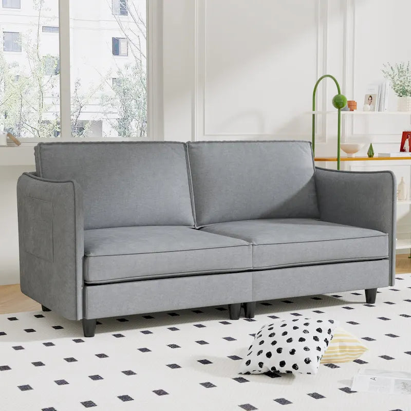 Christopher Knight Home - Hadley 74.27 Loveseat Sofa with Mid-Century Modern Design
