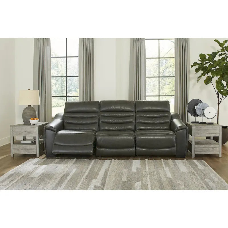 Divano sezionale reclinabile elettrico a 3 posti Center Line di Signature Design by Ashley - 110,5L x 40P x 35A