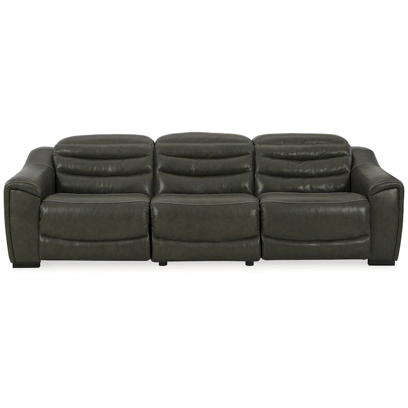 Divano sezionale reclinabile elettrico a 3 posti Center Line di Signature Design by Ashley - 110,5L x 40P x 35A
