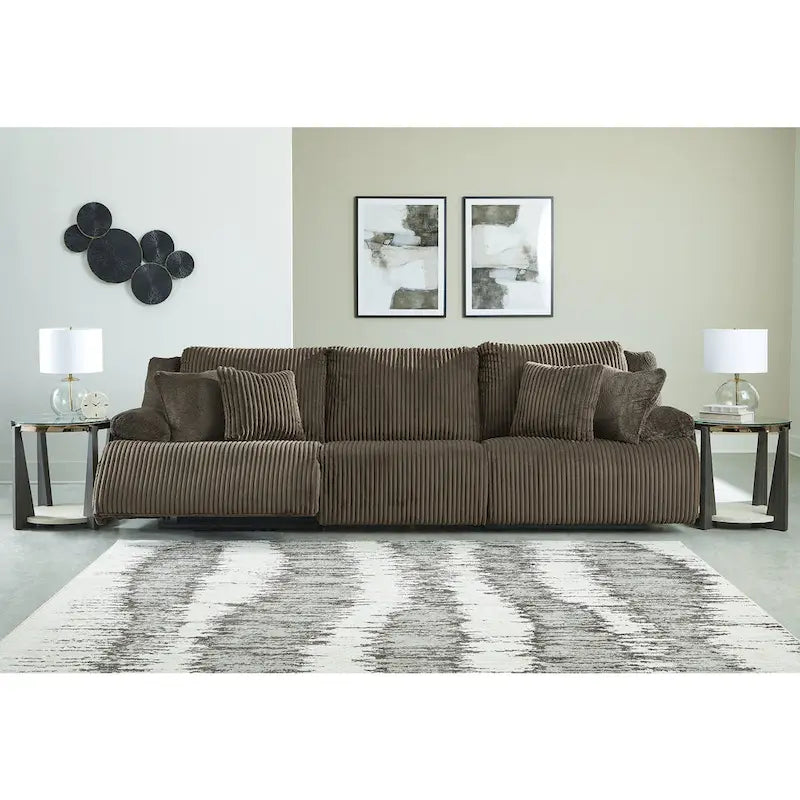 Signature Design by Ashley Divano sezionale reclinabile a 3 posti Top Tier - 128W x 40D x 41H