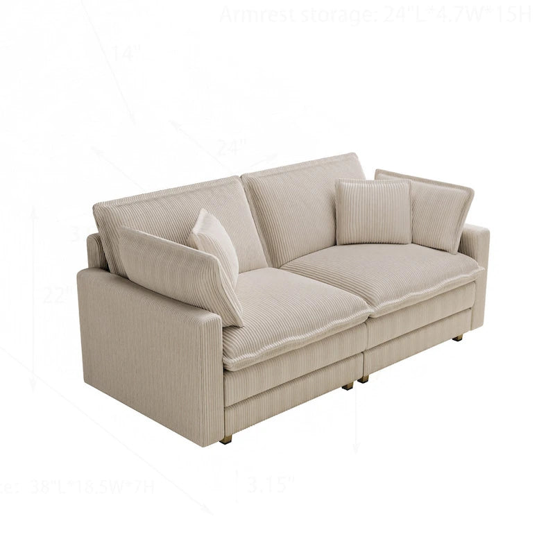 Comfortable Modern Sectional Sofa for Various Rooms, Enhancing Relaxation