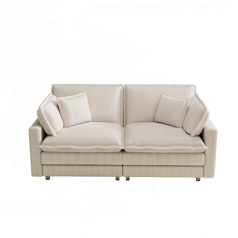 Comfortable Modern Sectional Sofa for Various Rooms, Enhancing Relaxation