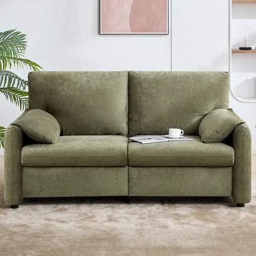 800LBS Down Filled Sofas, 60 inch Minimalist Sofa, with Multiple Colors in the Living Room and Bedroom