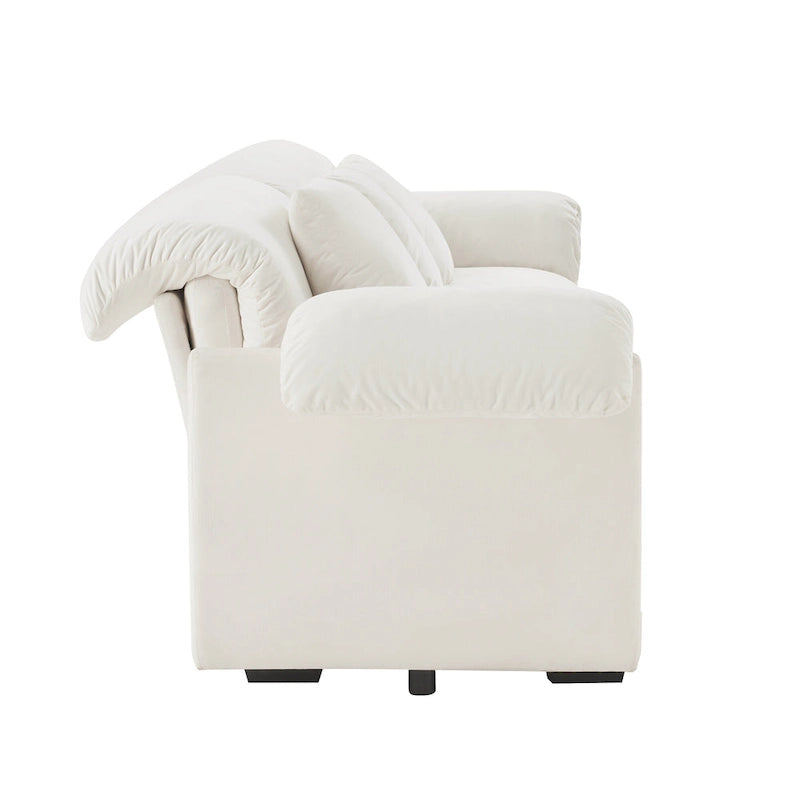 119 Velvet 4-Seater Sofa with Storage - Flexible Design And Luxurious Comfort