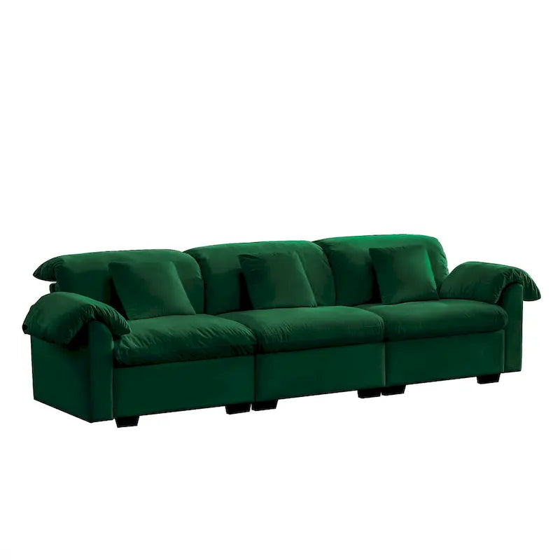 119 Velvet 4-Seater Sofa with Storage - Flexible Design And Luxurious Comfort