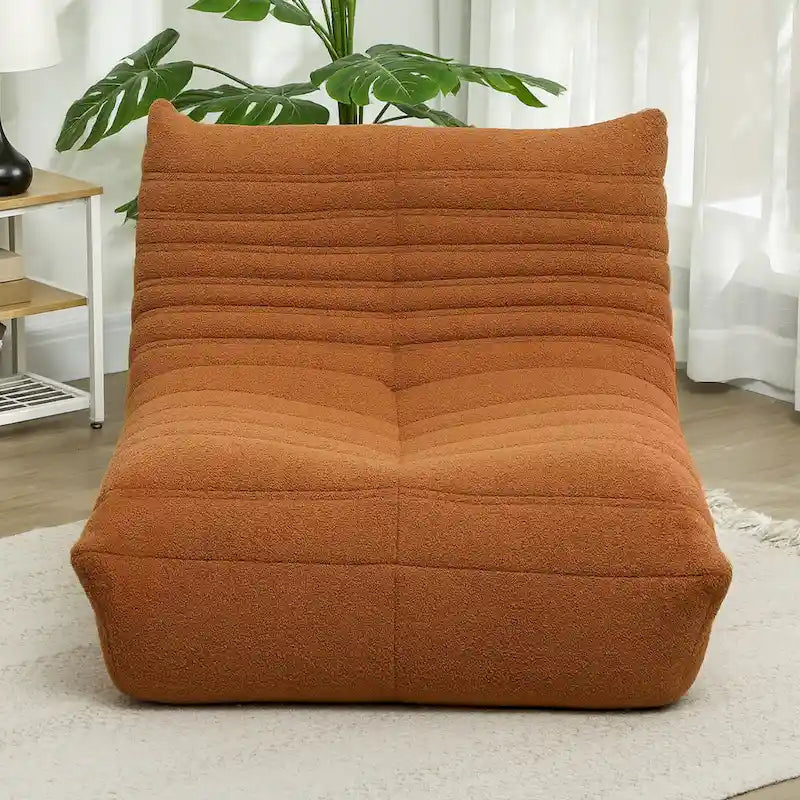 HOMCOM Bean Bag Chair for Adults, Giant Fireside Chair Lazy Sofa, Bean Bag Sofa with High Density Comfortable Foam