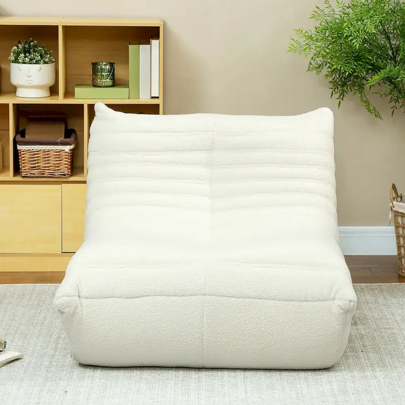 HOMCOM Bean Bag Chair for Adults, Giant Fireside Chair Lazy Sofa, Bean Bag Sofa with High Density Comfortable Foam