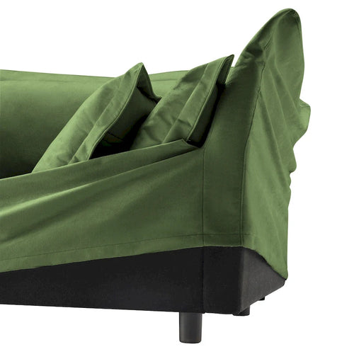 73.2 modulaire 3-zitsbank van chenille met afneembare, wasbare hoezen en meerdere kussens