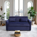 69 Corduroy Sleeper Sofa with Adjustable Backrest & Storage Pocket