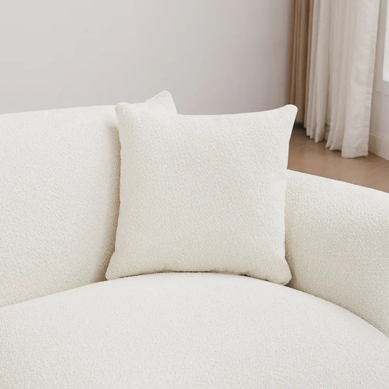 Modern 111 Oversized 3-seater Sofa with Metal Legs and Solid Wood Frame for Living Room