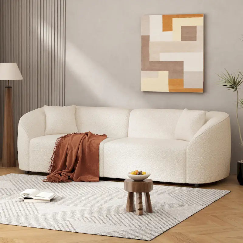 Divano curvo a 3 posti Boucle 87.5 con design scultoreo ed ergonomico