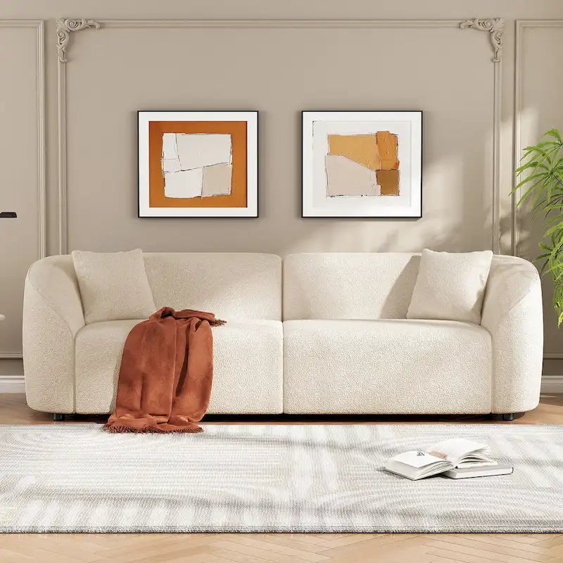Divano curvo a 3 posti Boucle 87.5 con design scultoreo ed ergonomico