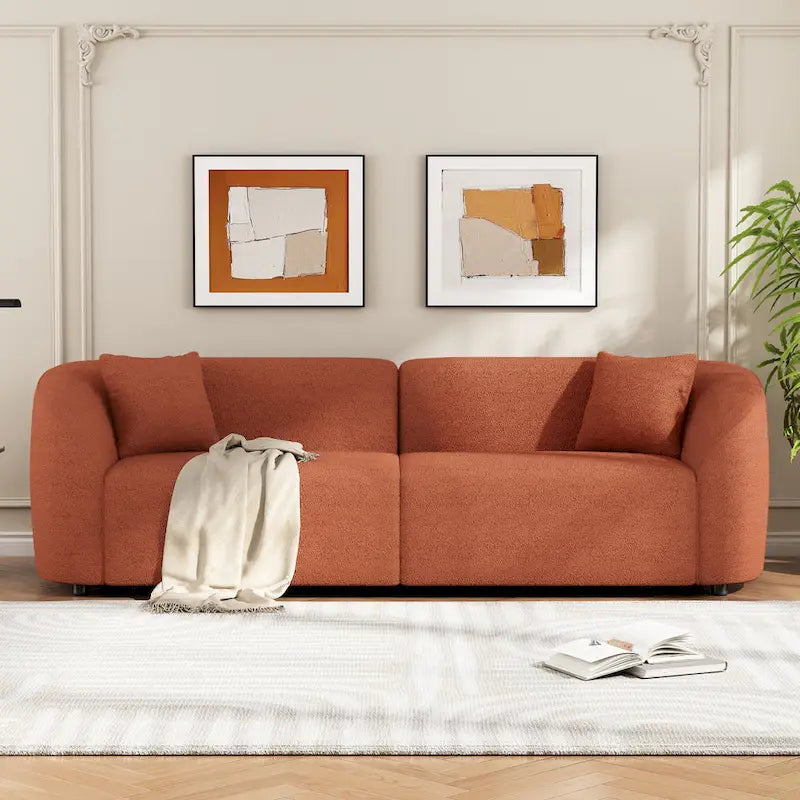 Divano curvo a 3 posti Boucle 87.5 con design scultoreo ed ergonomico