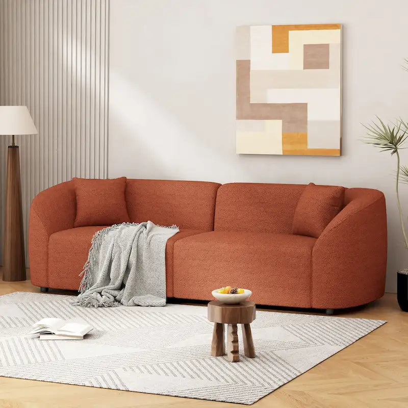 Divano curvo a 3 posti Boucle 87.5 con design scultoreo ed ergonomico