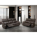 Divano reclinabile a 2 posti in similpelle di Furniture of America Yuleigh con struttura in legno certificato FSC