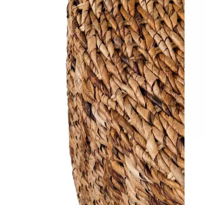 Round Abaca Coffee Table, Brown, 35.5" Diameter x 18.5"H, Natural Material