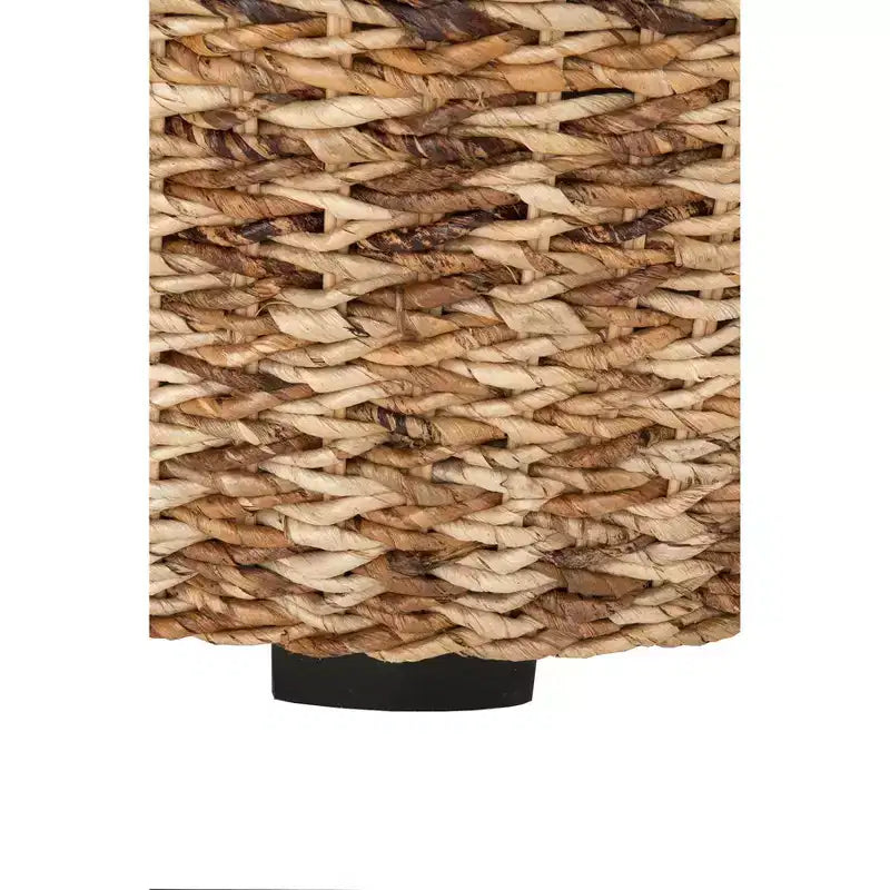 Round Abaca Coffee Table, Brown, 35.5" Diameter x 18.5"H, Natural Material