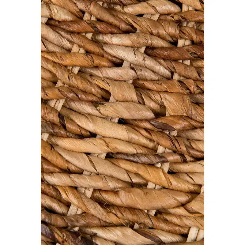 Round Abaca Coffee Table, Brown, 35.5" Diameter x 18.5"H, Natural Material