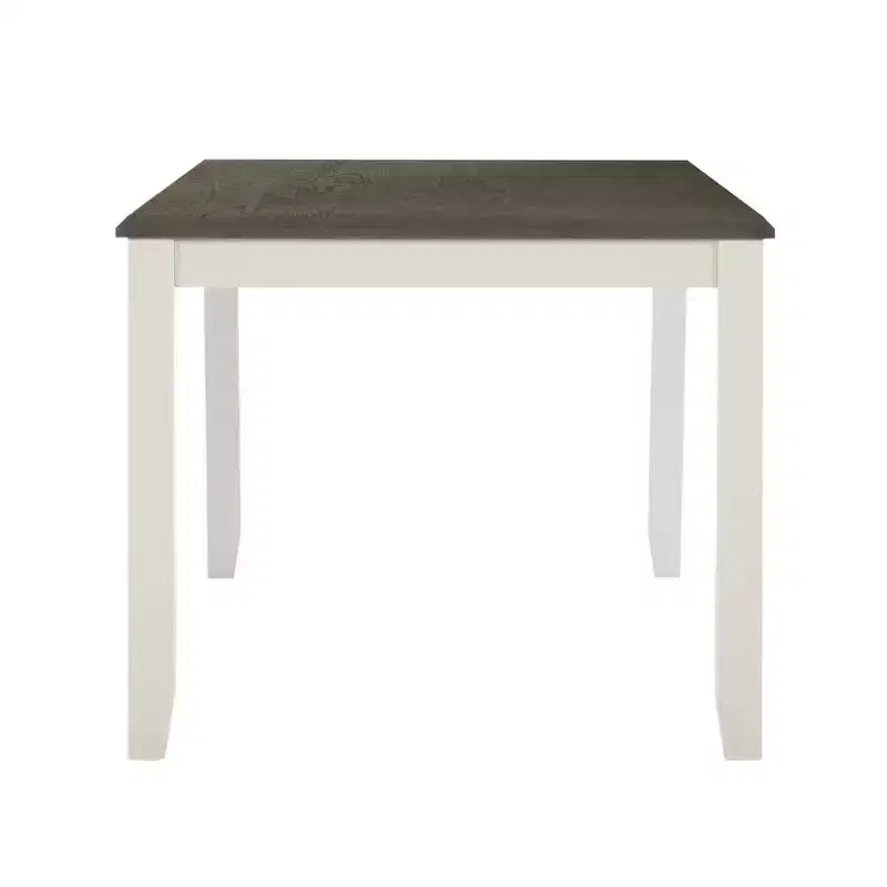 Rectangular Dining Table, Two-Tone, Rubberwood Frame with MDF Veneer Top, 60"L x 36"W x 30"H, Seats 4-6, Holds up to 150 lbs