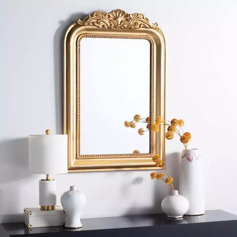 Rectangular Wall Mirror, Iron Frame, 28"W x 22"H Mirror, 4mm Glass