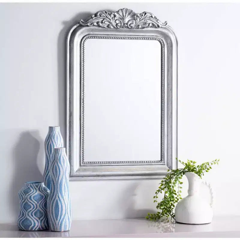 Rectangular Wall Mirror, Iron Frame, 28"W x 22"H Mirror, 4mm Glass