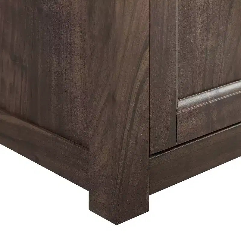 Corner TV Stand for TVs up to 60", Rustic Style, Pine and MDF, 58"W x 20"D x 22"H, Holds up to 100 lbs