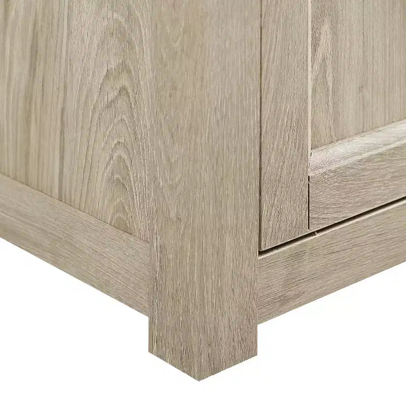 Corner TV Stand for TVs up to 60", Rustic Style, Pine and MDF, 58"W x 20"D x 22"H, Holds up to 100 lbs