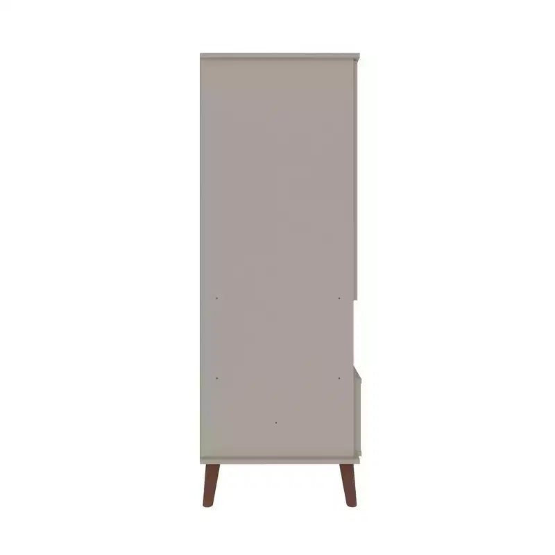 Display Cabinet with 6 Shelves and 2 Doors, MDF, 26.77"W x 21.26"D x 60.7"H