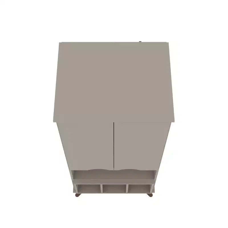 Display Cabinet with 6 Shelves and 2 Doors, MDF, 26.77"W x 21.26"D x 60.7"H