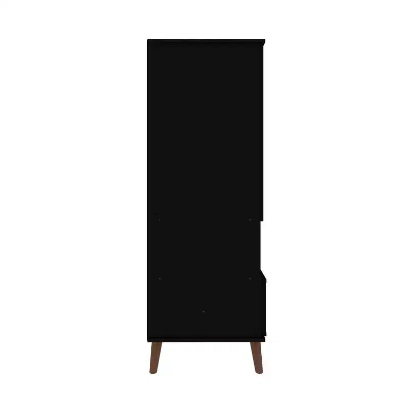 Display Cabinet with 6 Shelves and 2 Doors, MDF, 26.77"W x 21.26"D x 60.7"H