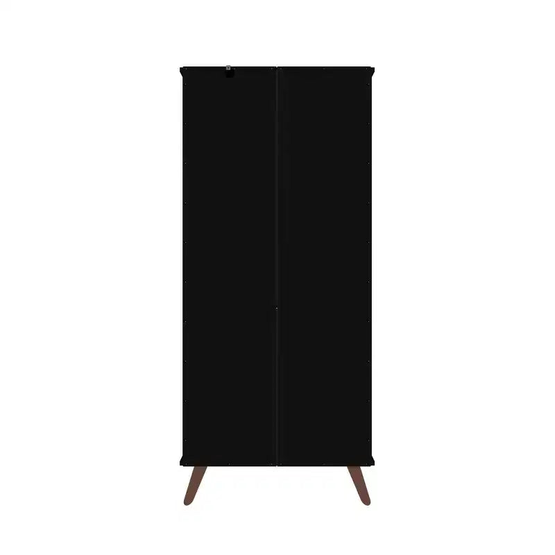 Display Cabinet with 6 Shelves and 2 Doors, MDF, 26.77"W x 21.26"D x 60.7"H